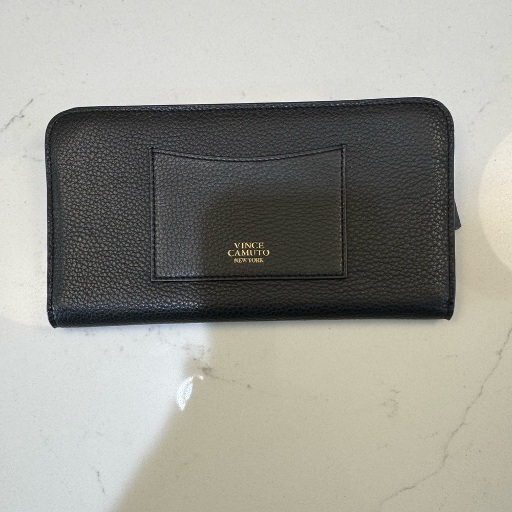 Vince Camuto Black Textured Wallet